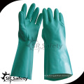 SRSAFETY nitrile vert 13 pouces garnitures en diamant sans doublure